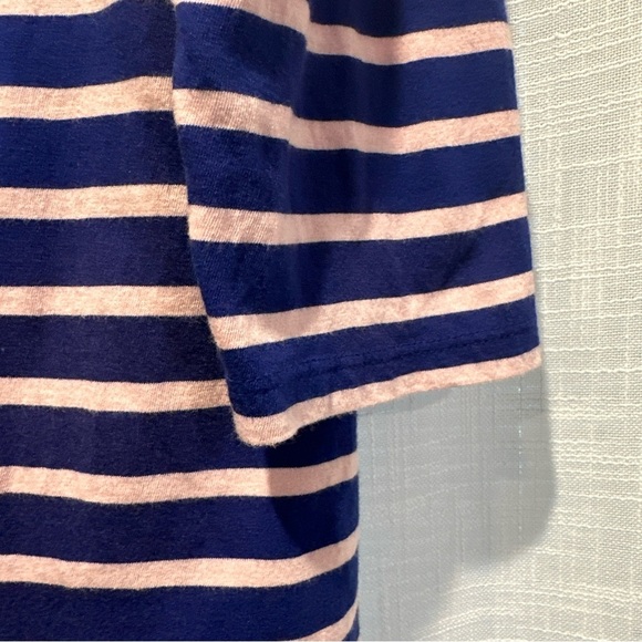 Crown & Ivy Women's X-Large Shirt Pink White Stripe 3/4 Sleeve Casual Top - Picture 6 of 10